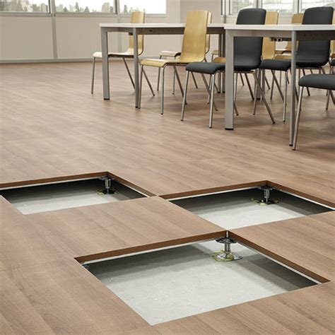 Raised access flooring for interior .